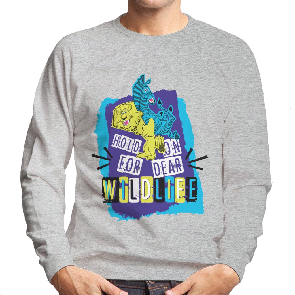 Madagascar Hold On For Dear Wildlife Men's Sweatshirt-ALL + EVERY