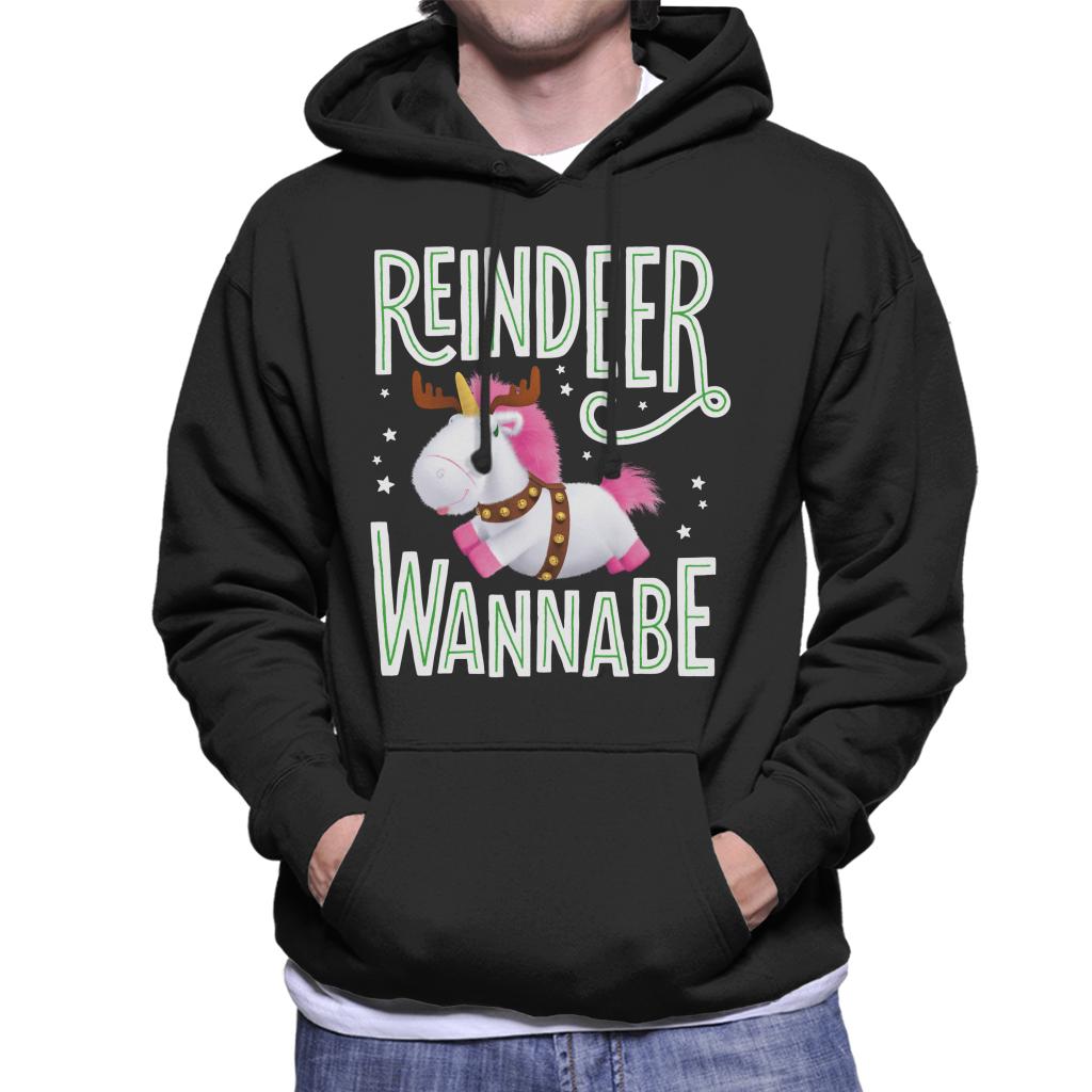 Minions Christmas Reindeer Wannabe Men's Hooded Sweatshirt-ALL + EVERY