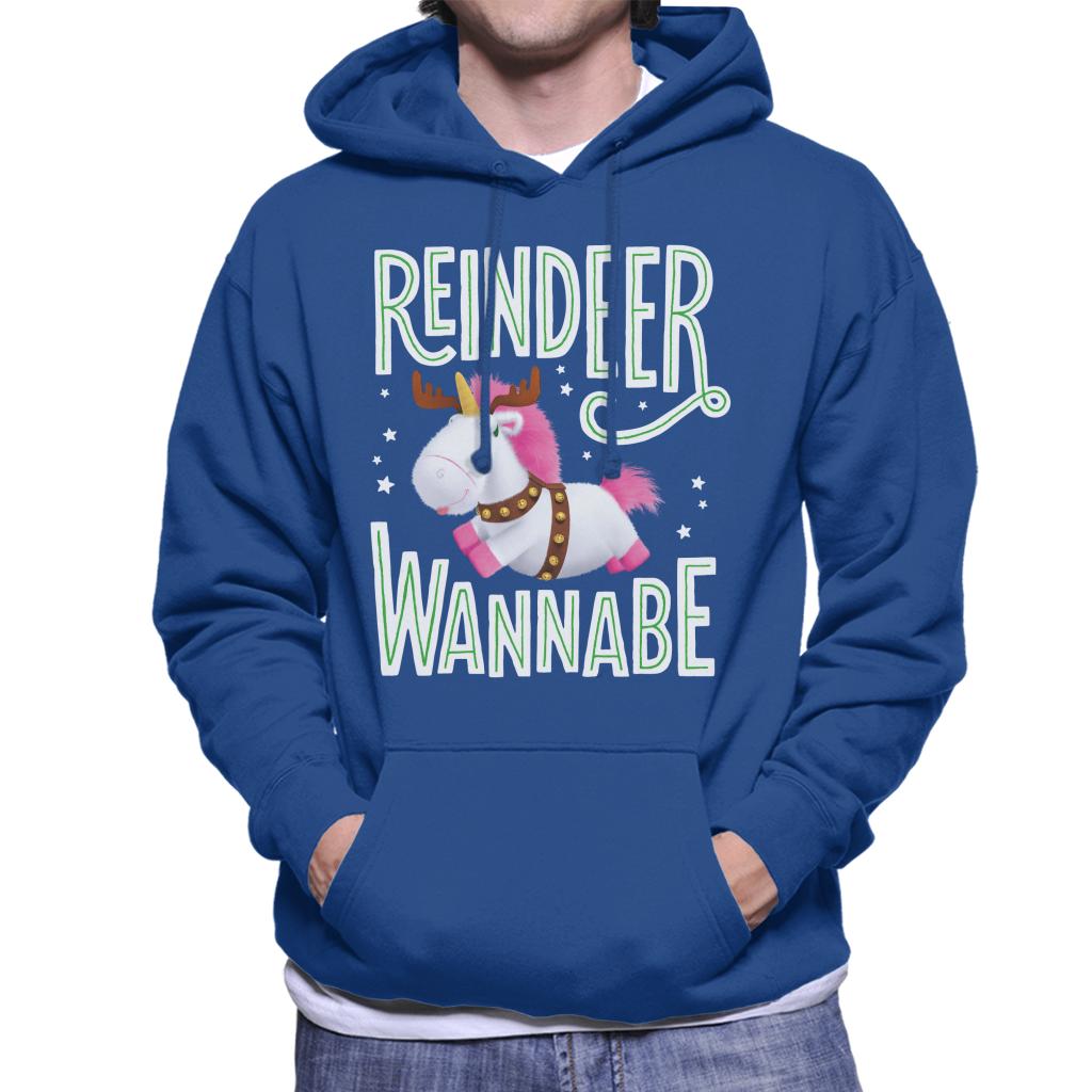 Minions Christmas Reindeer Wannabe Men's Hooded Sweatshirt-ALL + EVERY