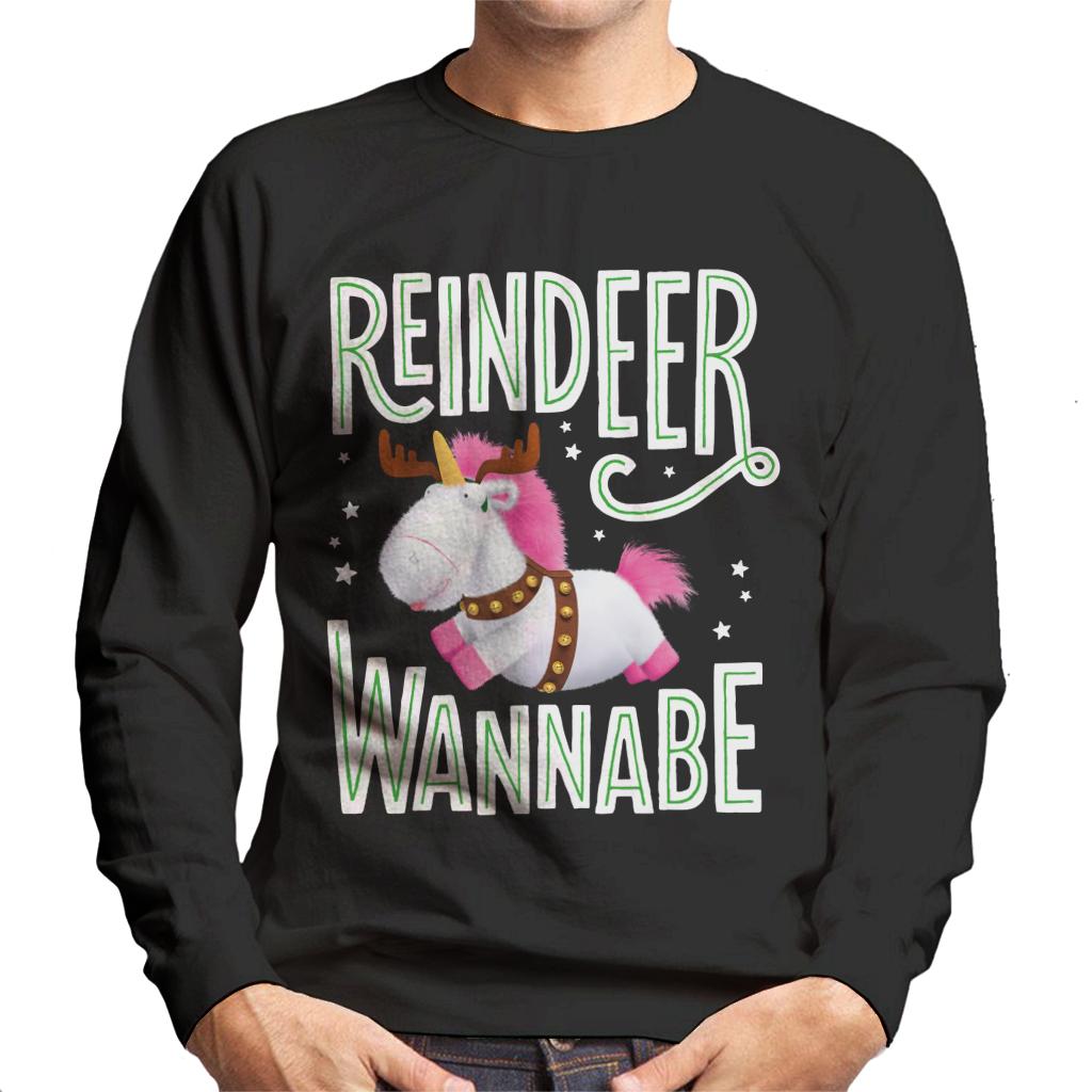 Minions Christmas Reindeer Wannabe Men's Sweatshirt-ALL + EVERY