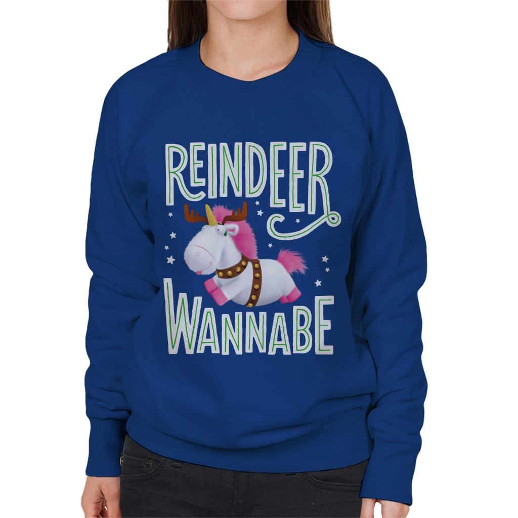 Minions Christmas Reindeer Wannabe Women's Sweatshirt-ALL + EVERY