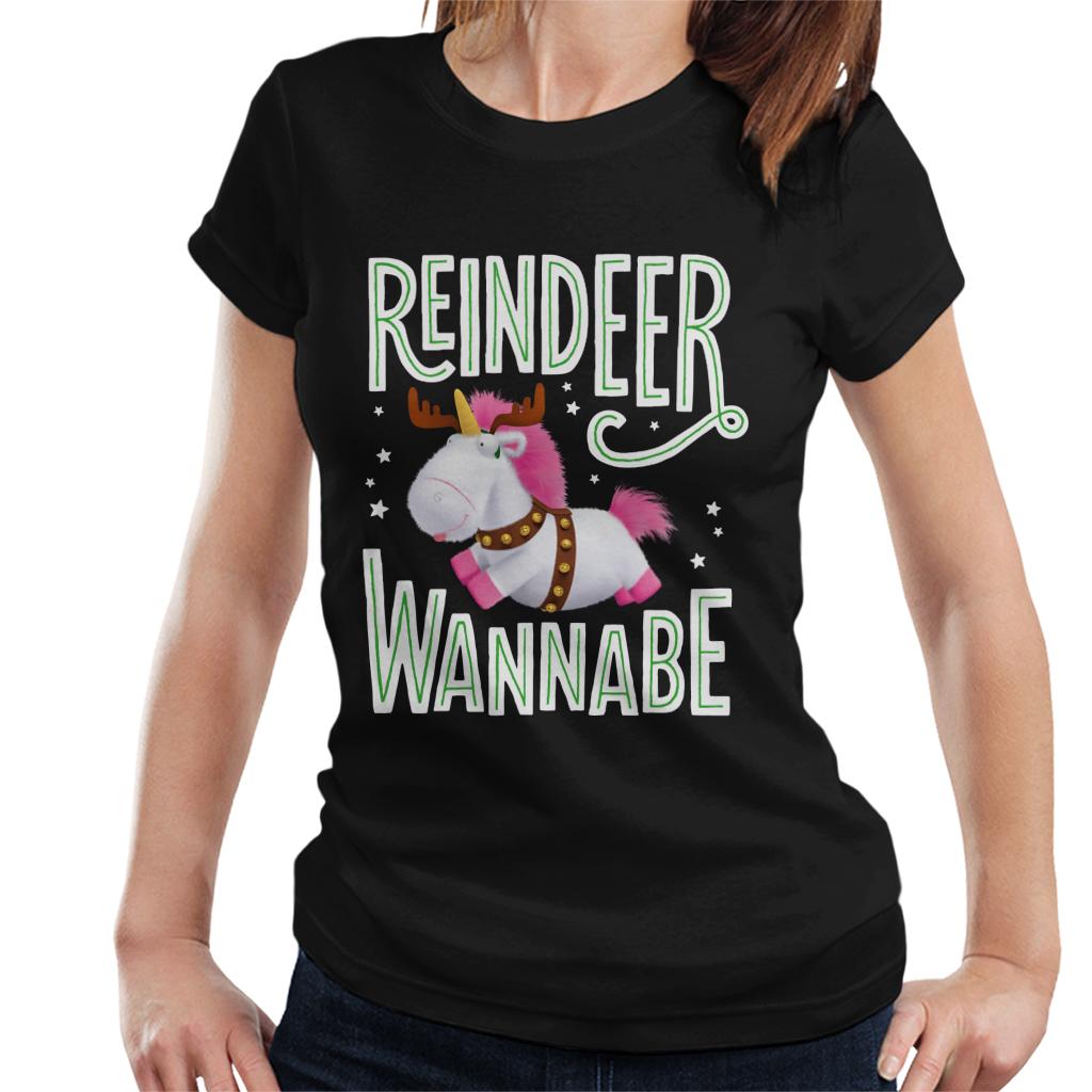 Minions Christmas Reindeer Wannabe Women's T-Shirt-ALL + EVERY