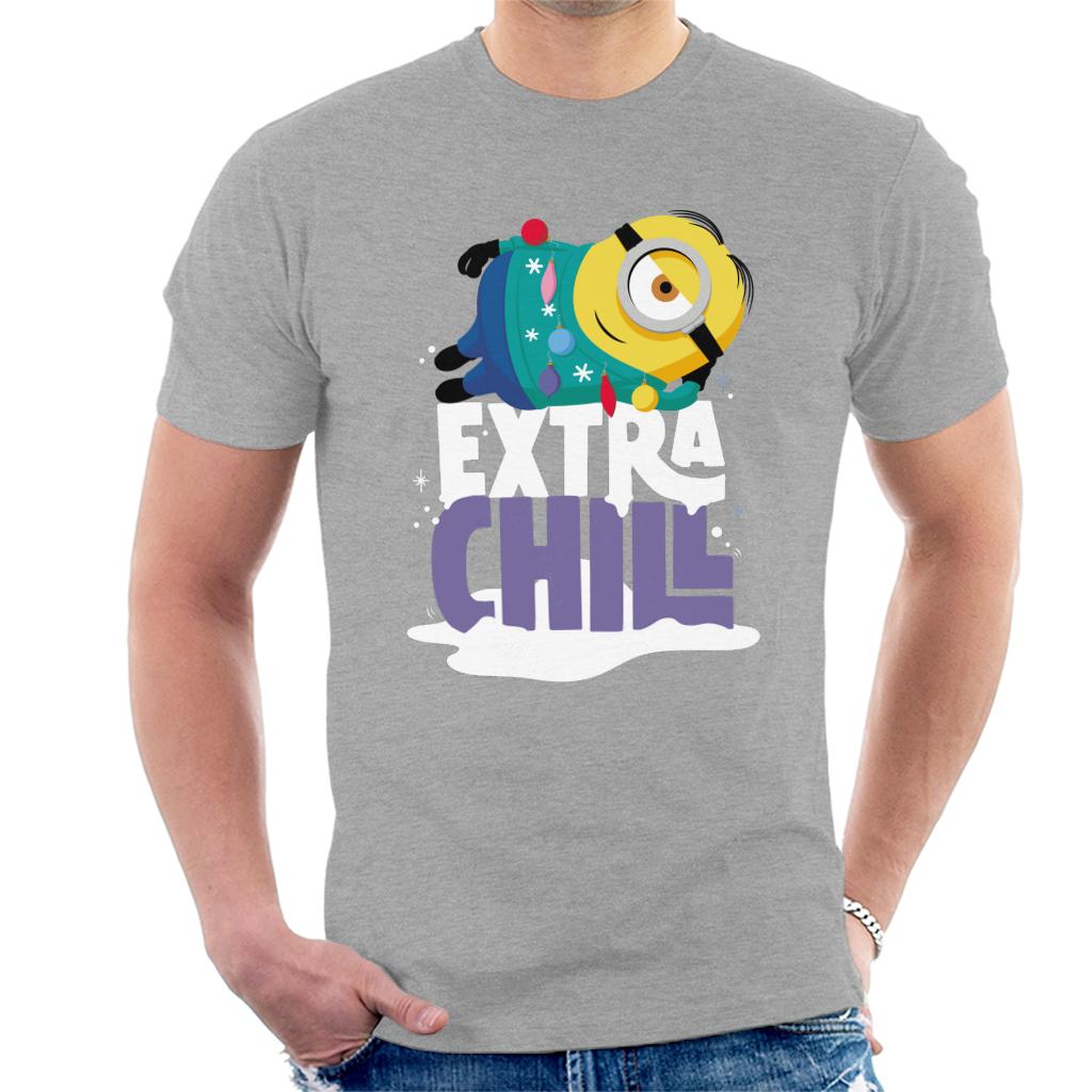 Minions Christmas Extra Chill Men's T-Shirt-ALL + EVERY