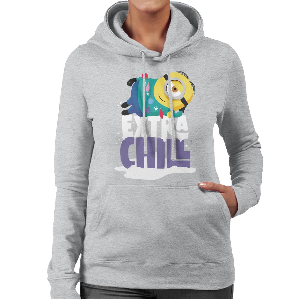 Minions Christmas Extra Chill Women's Hooded Sweatshirt-ALL + EVERY