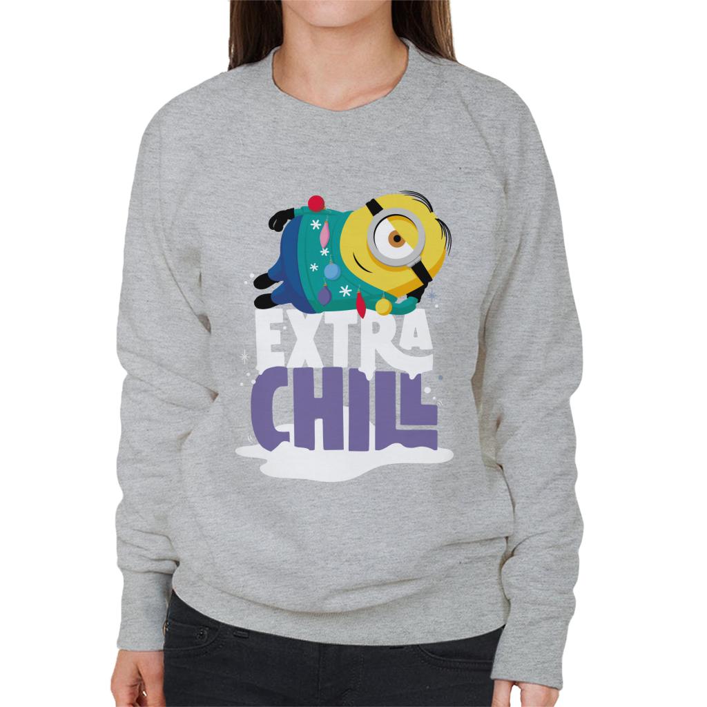 Minions Christmas Extra Chill Women's Sweatshirt-ALL + EVERY