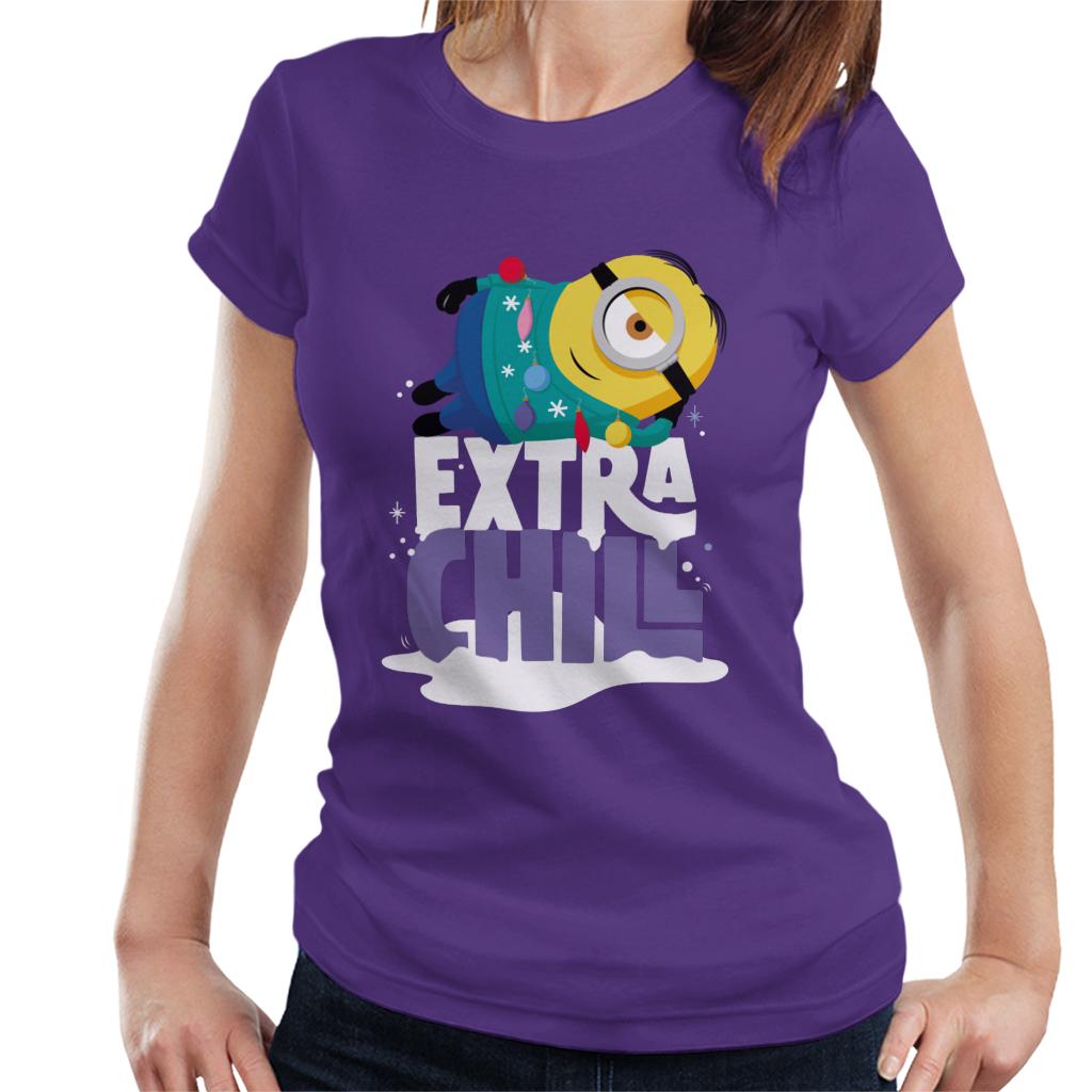 Minions Christmas Extra Chill Women's T-Shirt-ALL + EVERY