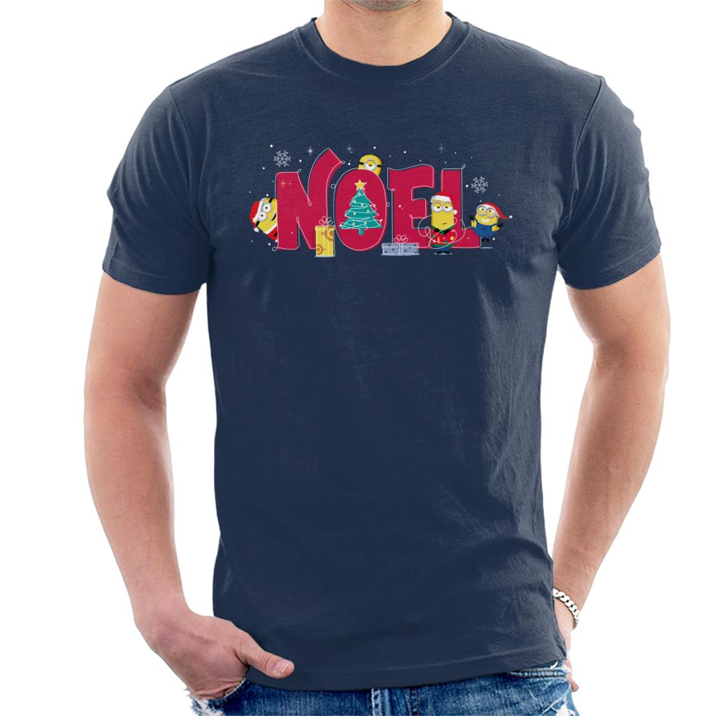 Minions Christmas Noel Men's T-Shirt-ALL + EVERY