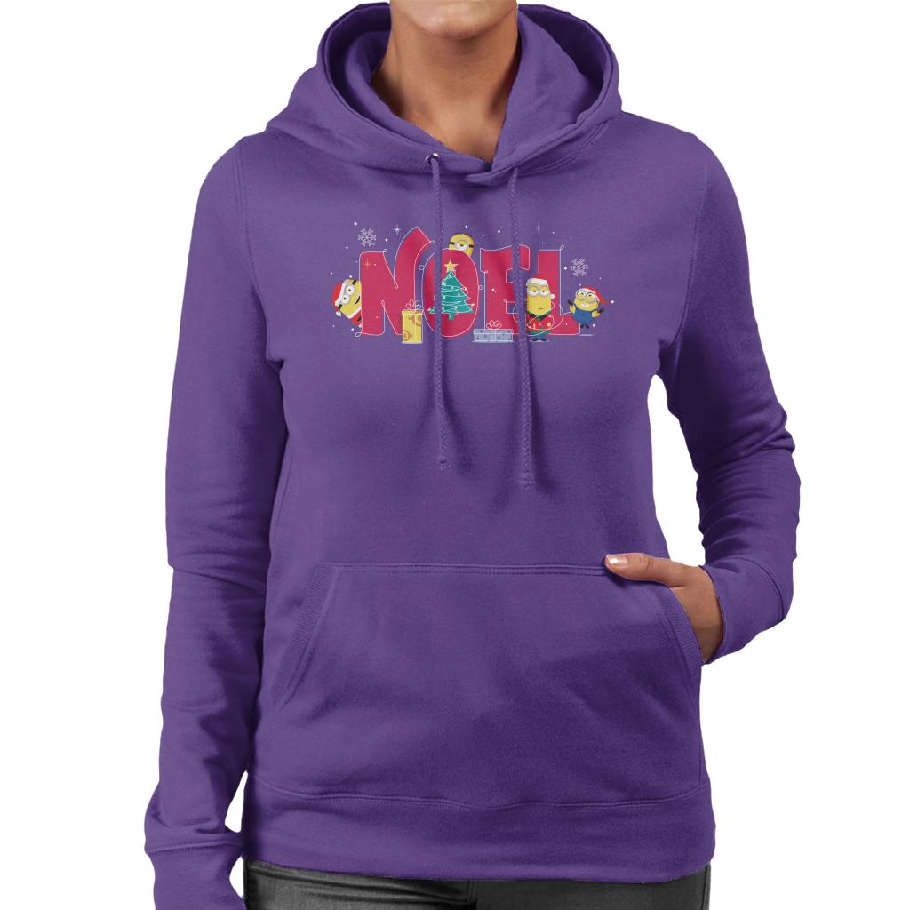 Minions Christmas Noel Women's Hooded Sweatshirt-ALL + EVERY