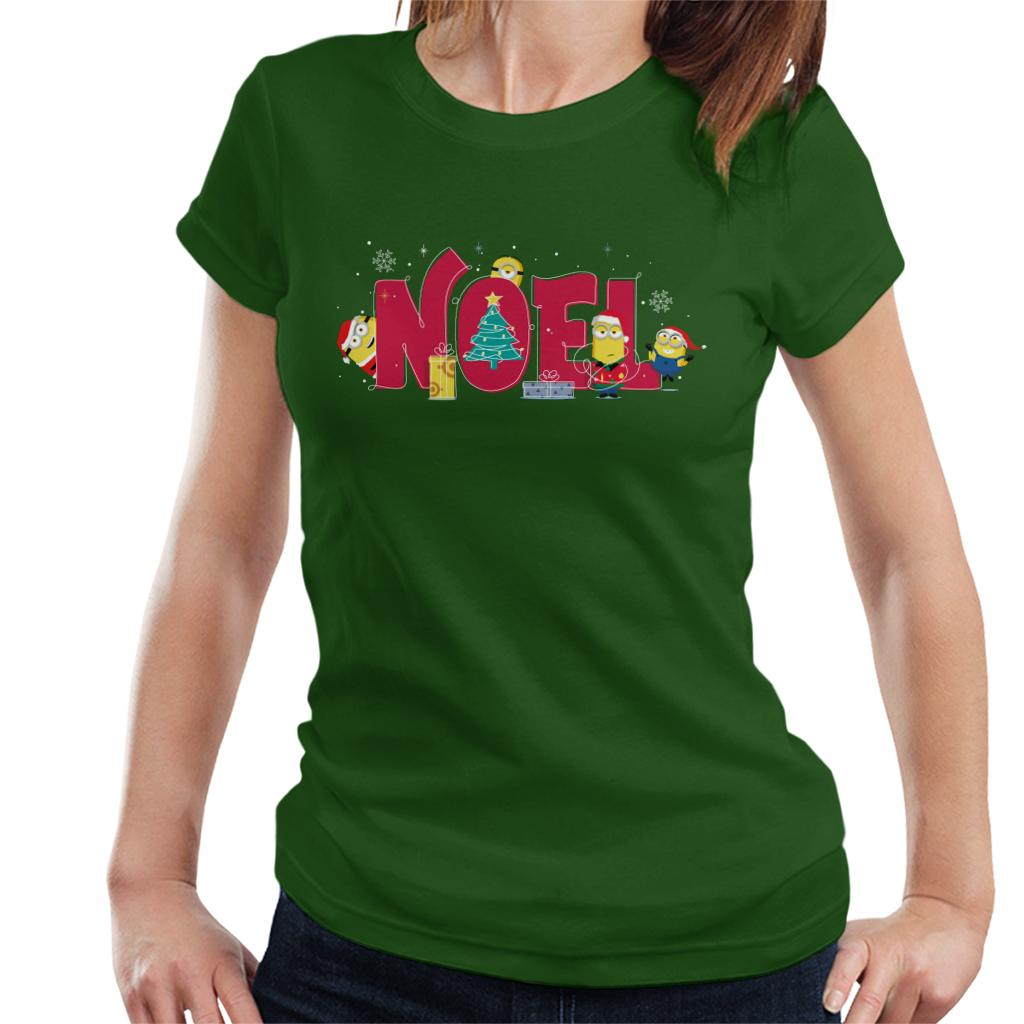 Minions Christmas Noel Women's T-Shirt-ALL + EVERY