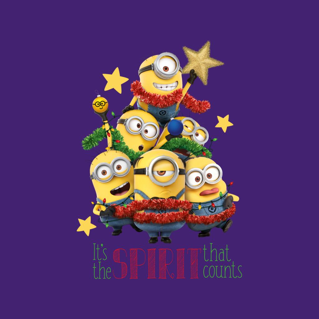 Minions Christmas It's The Spirit That Counts Women's T-Shirt-ALL + EVERY