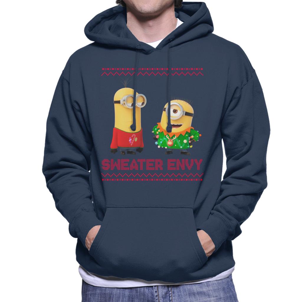 Minions Christmas Sweater Envy Men's Hooded Sweatshirt-ALL + EVERY