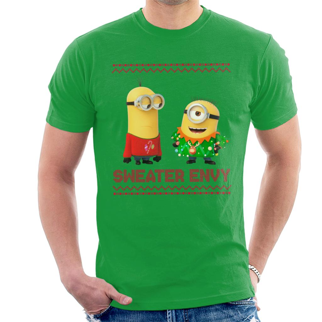 Minions Christmas Sweater Envy Men's T-Shirt-ALL + EVERY