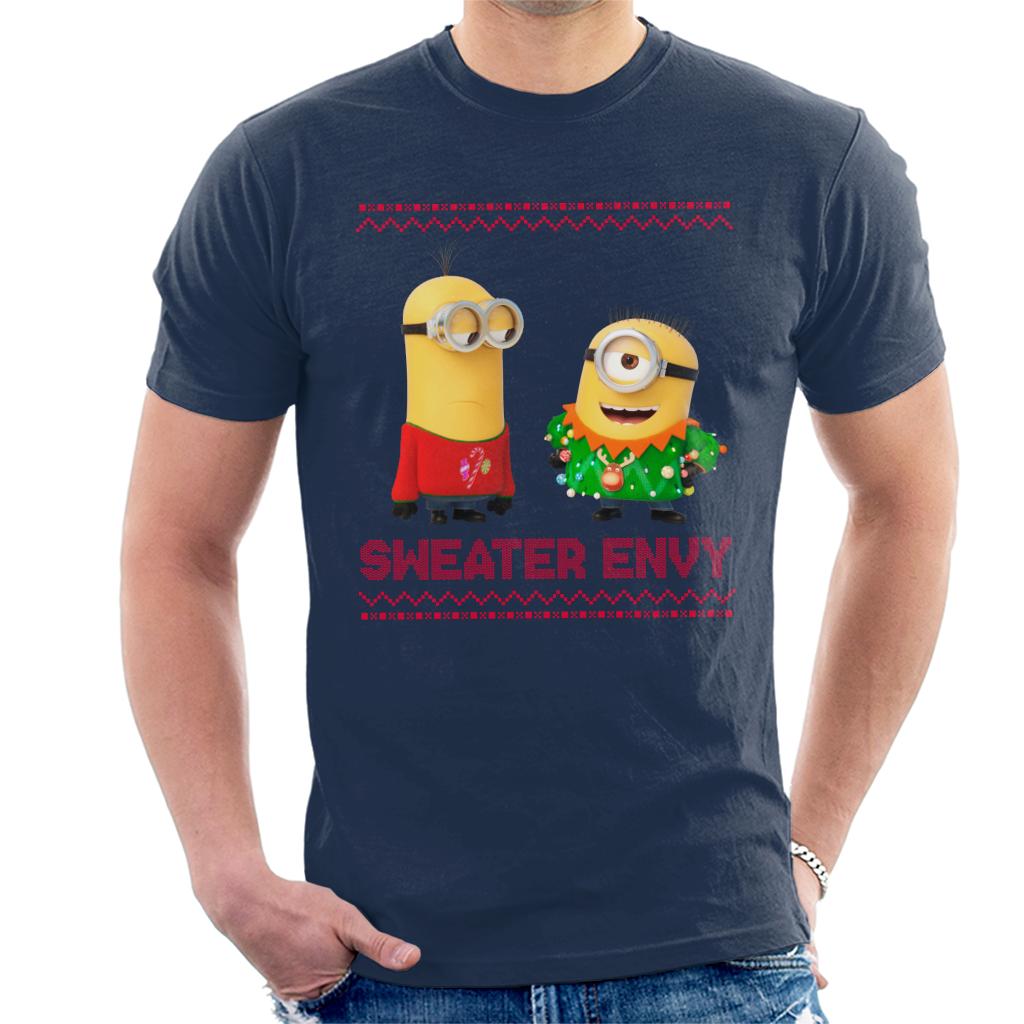 Minions Christmas Sweater Envy Men's T-Shirt-ALL + EVERY