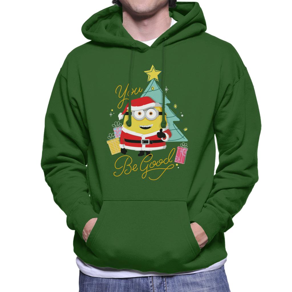 Minions Christmas You Be Good Men's Hooded Sweatshirt-ALL + EVERY