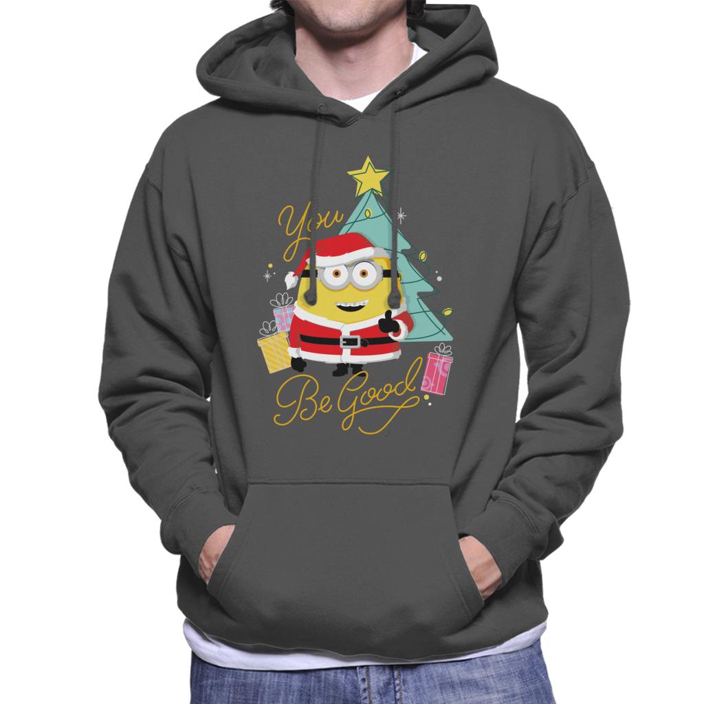 Minions Christmas You Be Good Men's Hooded Sweatshirt-ALL + EVERY