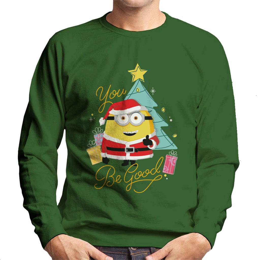 Minions Christmas You Be Good Men's Sweatshirt-ALL + EVERY