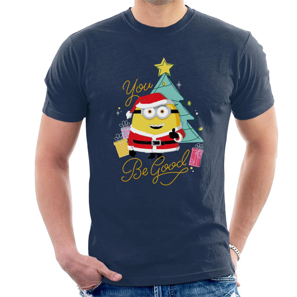 Minions Christmas You Be Good Men's T-Shirt-ALL + EVERY