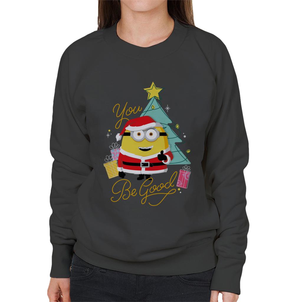 Minions Christmas You Be Good Women's Sweatshirt-ALL + EVERY