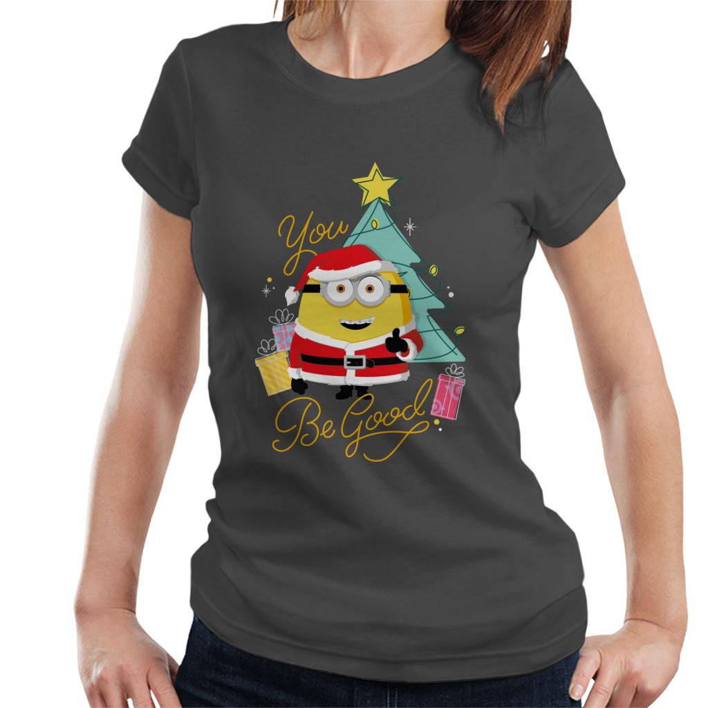 Minions Christmas You Be Good Women's T-Shirt-ALL + EVERY