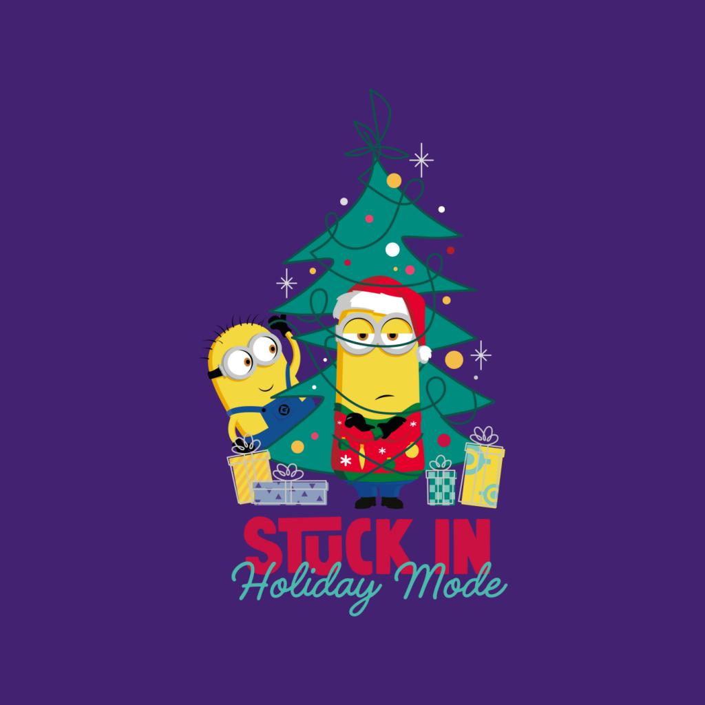 Minions Christmas Stuck In Holiday Mode Women's T-Shirt-ALL + EVERY