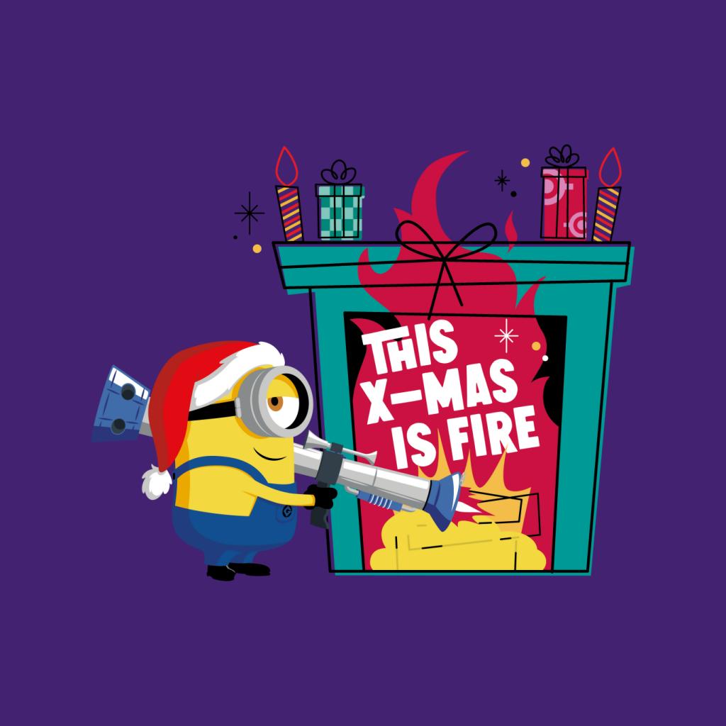 Minions Christmas This Xmas Is Fire Women's T-Shirt-ALL + EVERY