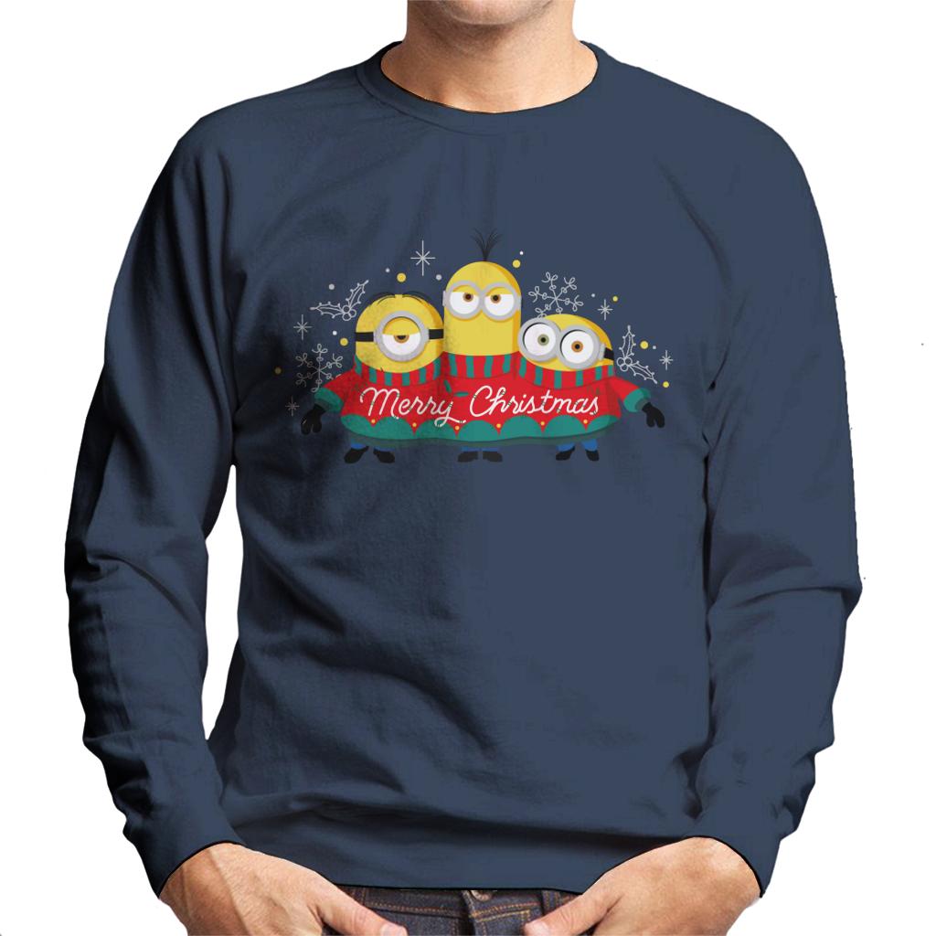 Minions Christmas Merry Xmas Men's Sweatshirt-ALL + EVERY