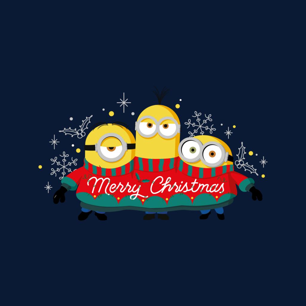 Minions Christmas Merry Xmas Men's T-Shirt-ALL + EVERY