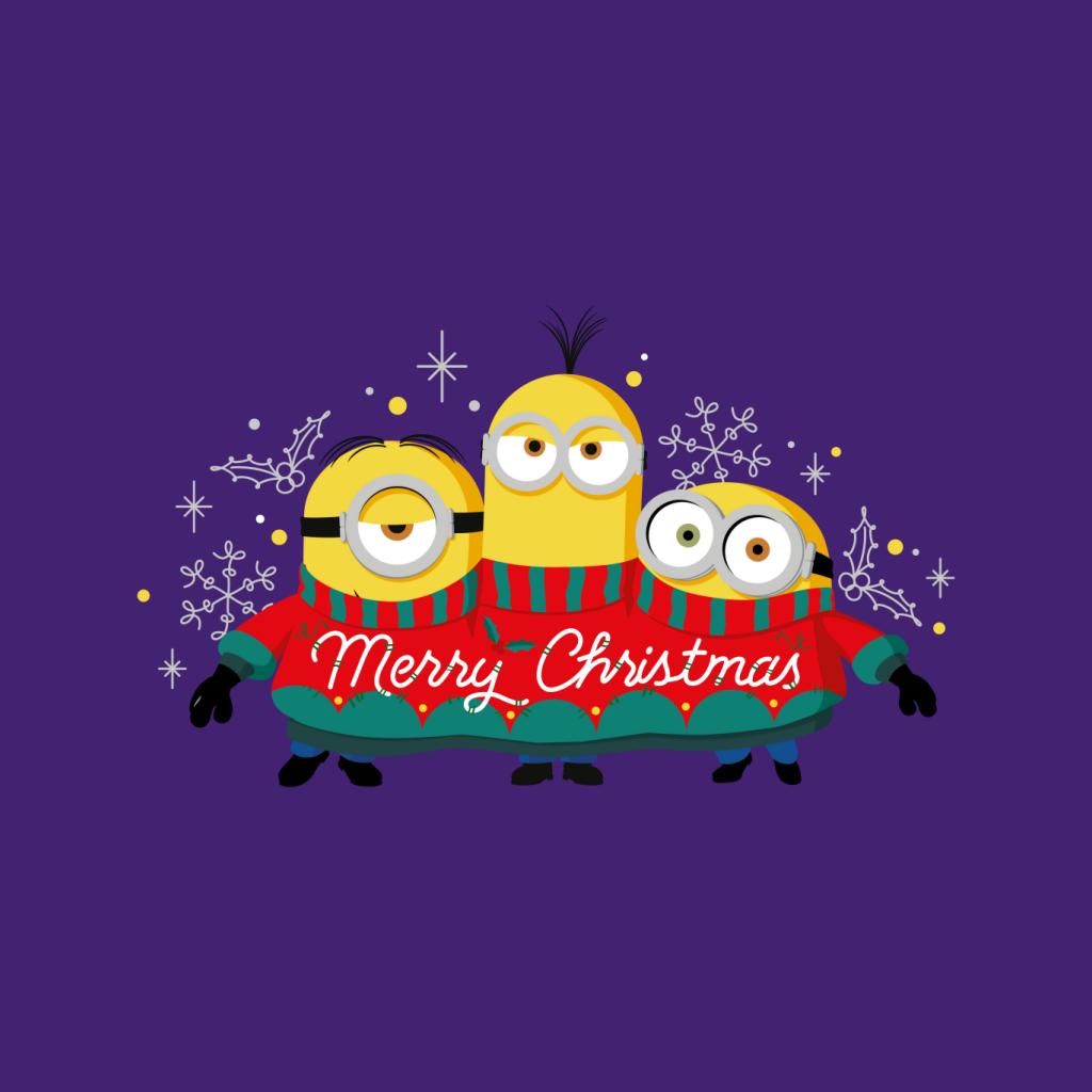 Minions Christmas Merry Xmas Women's T-Shirt-ALL + EVERY