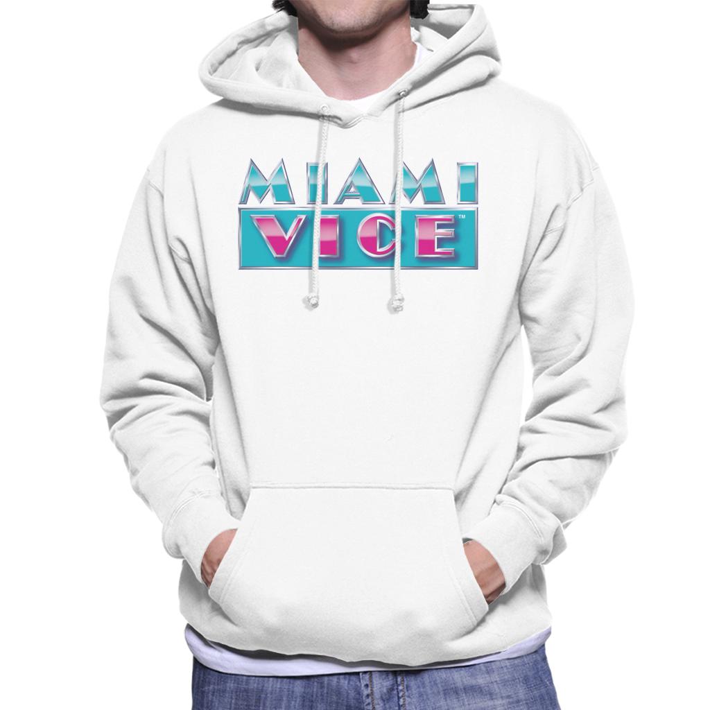 Miami Vice Reflective Logo Men's Hooded Sweatshirt-ALL + EVERY