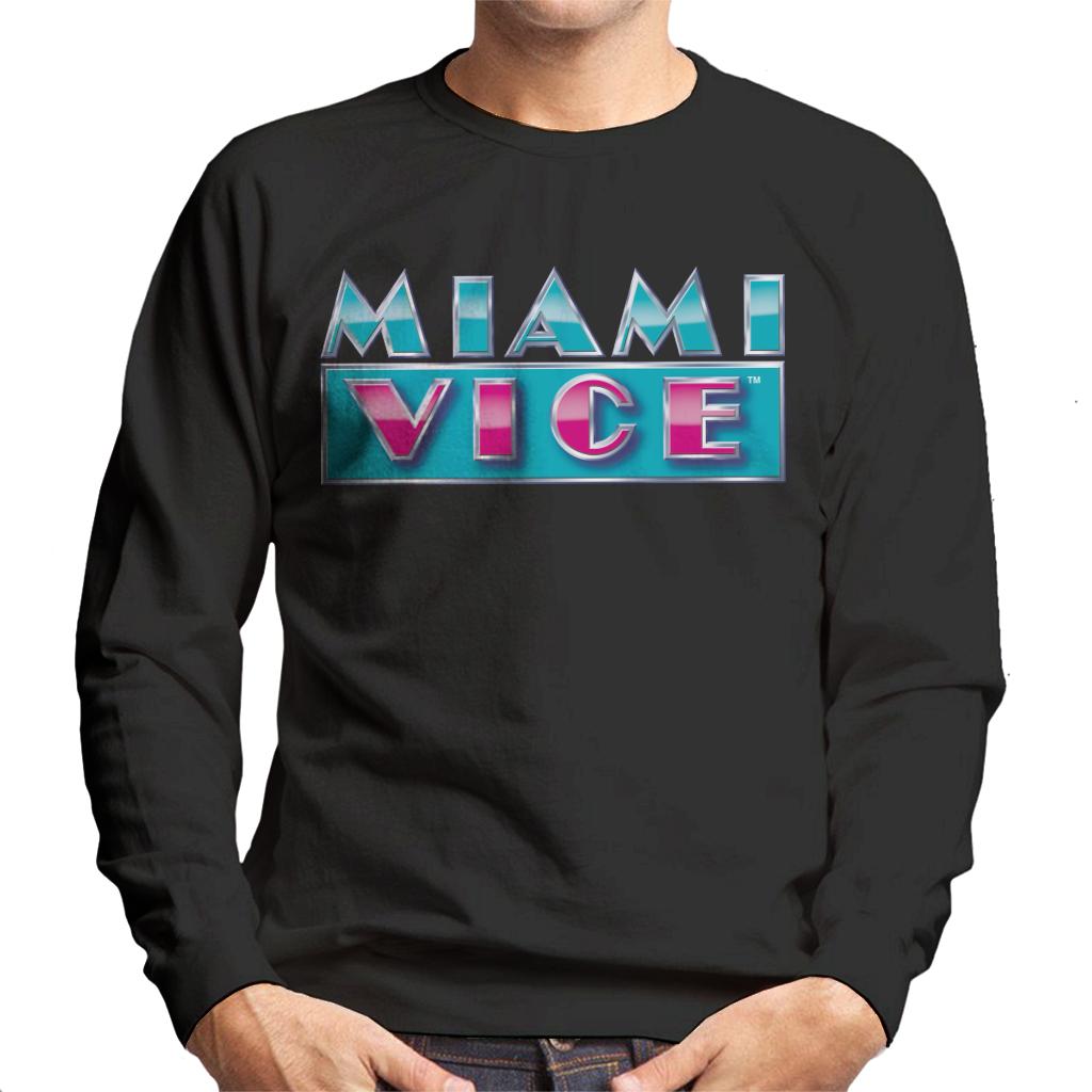 Miami Vice Reflective Logo Men's Sweatshirt-ALL + EVERY