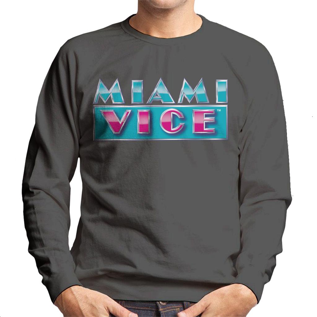 Miami Vice Reflective Logo Men's Sweatshirt-ALL + EVERY