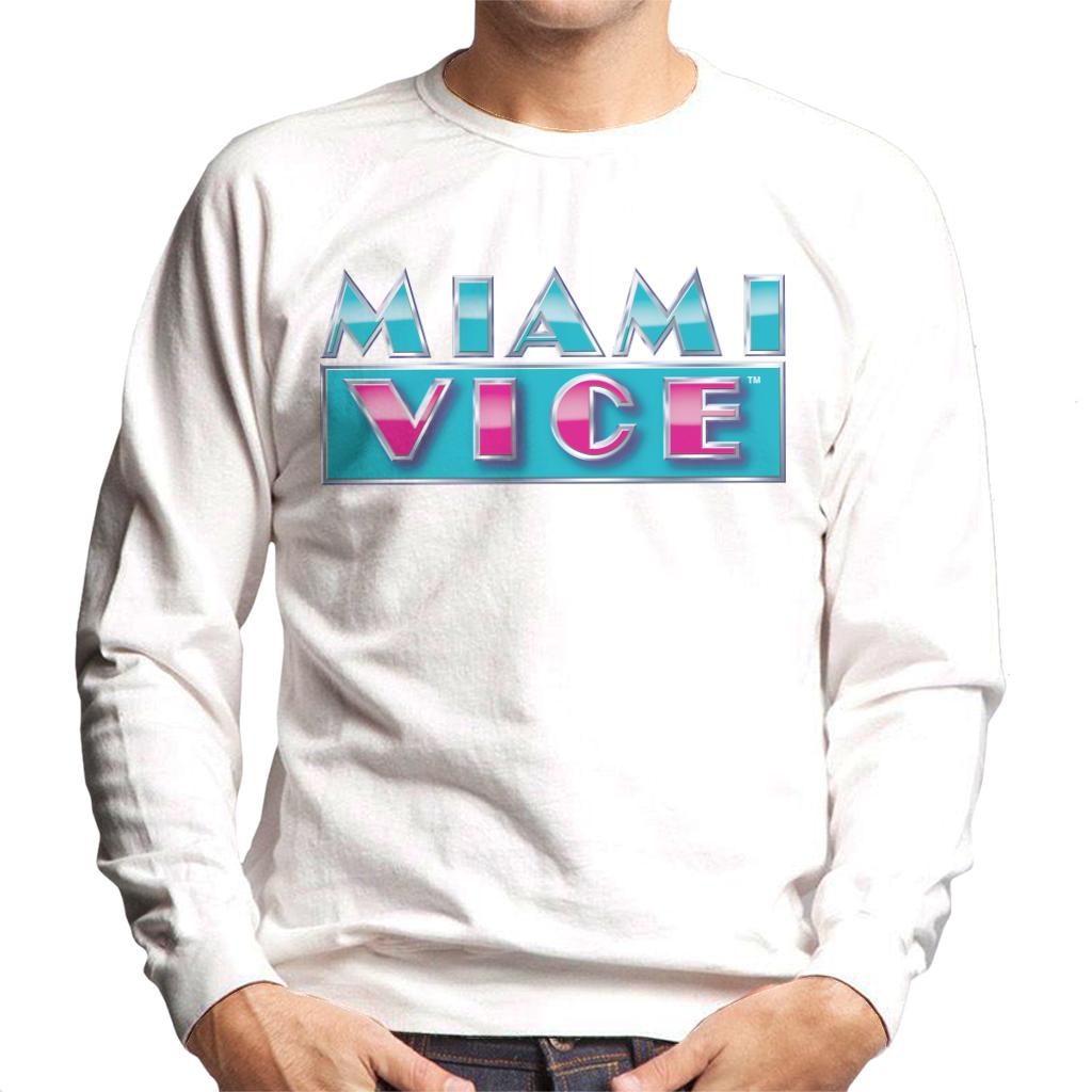 Miami Vice Reflective Logo Men's Sweatshirt-ALL + EVERY