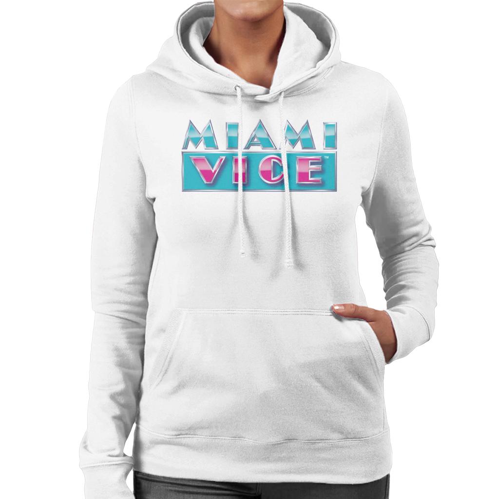 Miami Vice Reflective Logo Women's Hooded Sweatshirt-ALL + EVERY