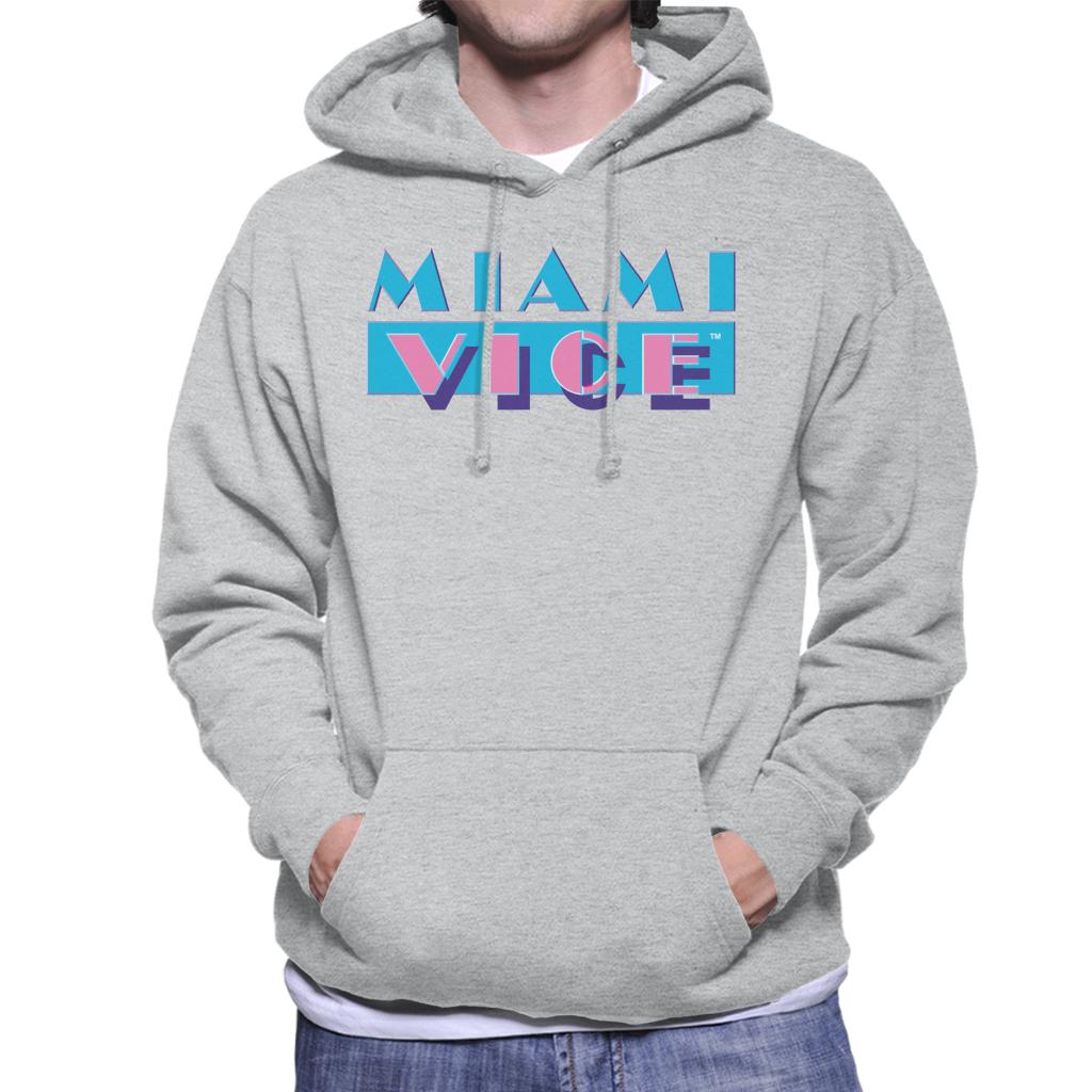 Miami Vice Classic Logo Men's Hooded Sweatshirt-ALL + EVERY