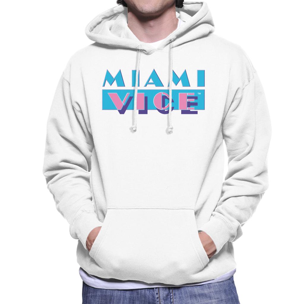 Miami Vice Classic Logo Men's Hooded Sweatshirt-ALL + EVERY