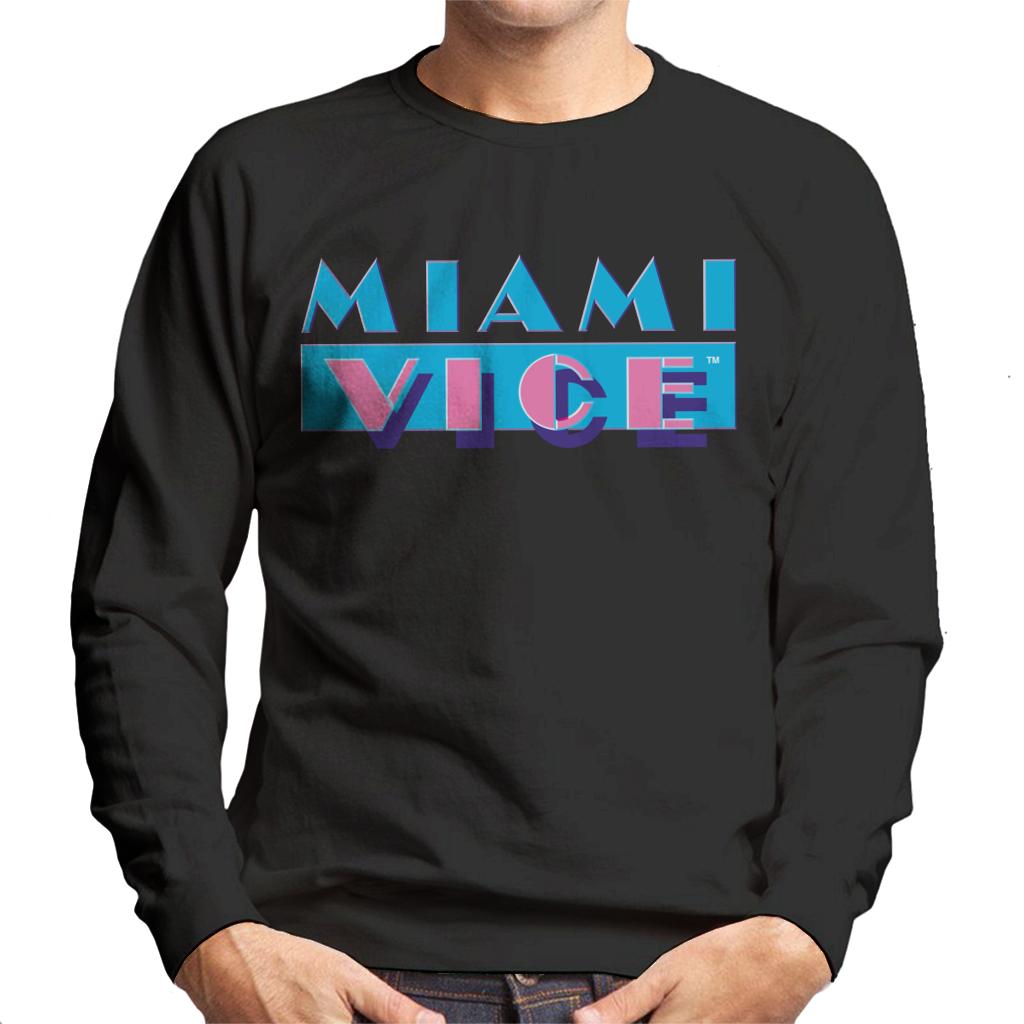 Miami Vice Classic Logo Men's Sweatshirt-ALL + EVERY