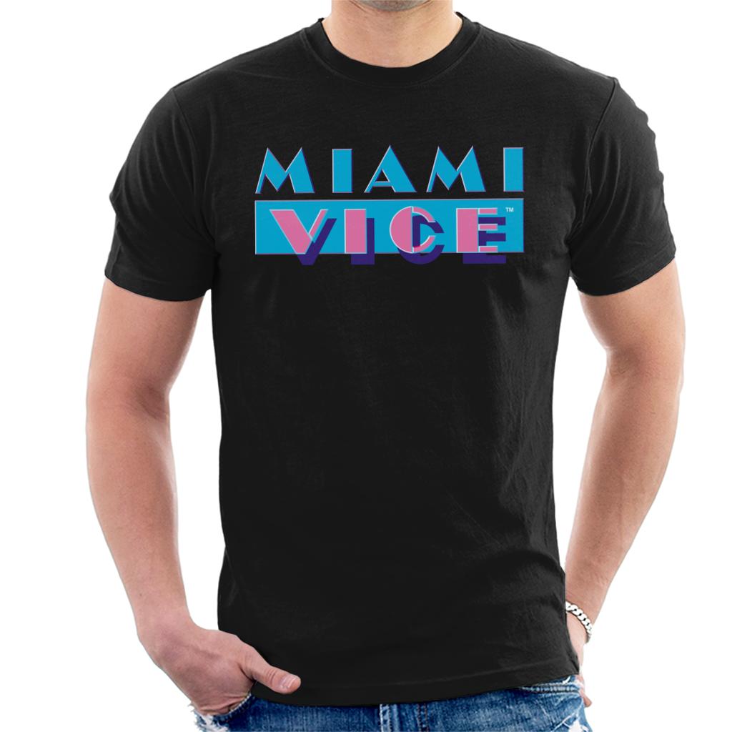 Miami Vice Classic Logo Men's T-Shirt-ALL + EVERY