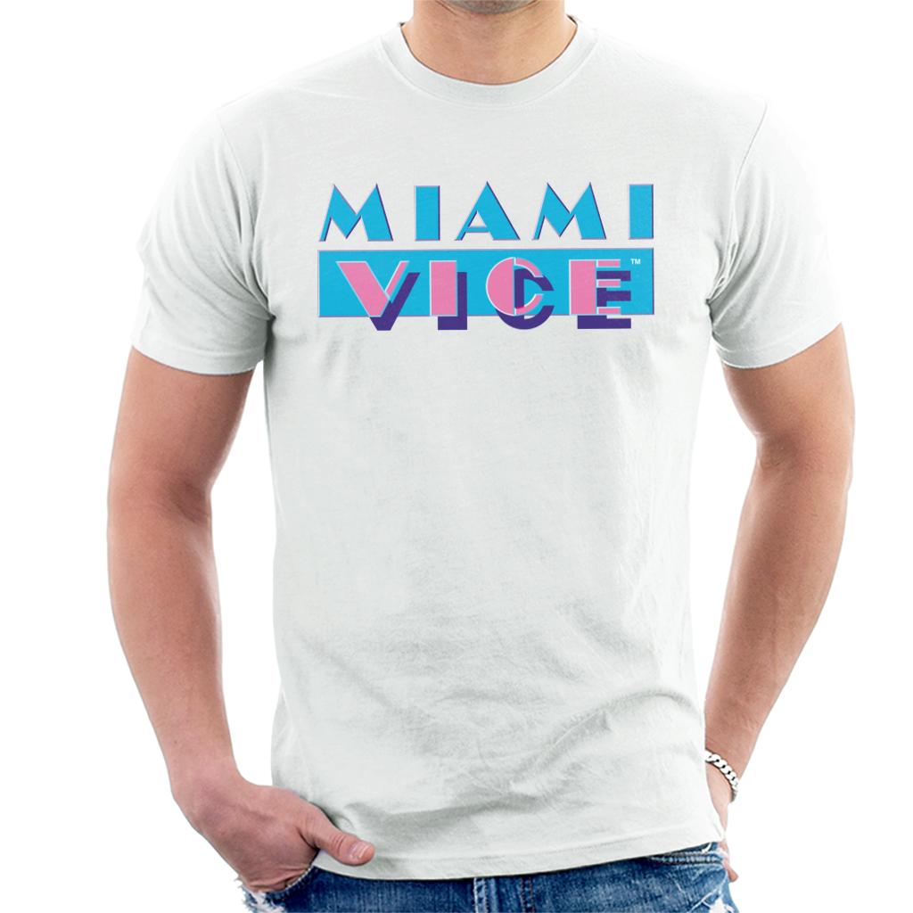 Miami Vice Classic Logo Men's T-Shirt-ALL + EVERY