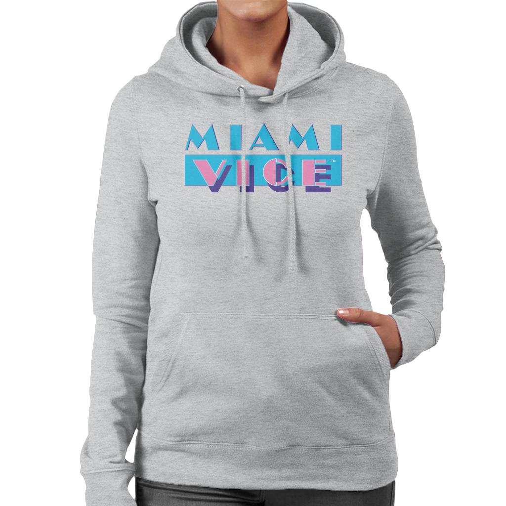 Miami Vice Classic Logo Women's Hooded Sweatshirt-ALL + EVERY