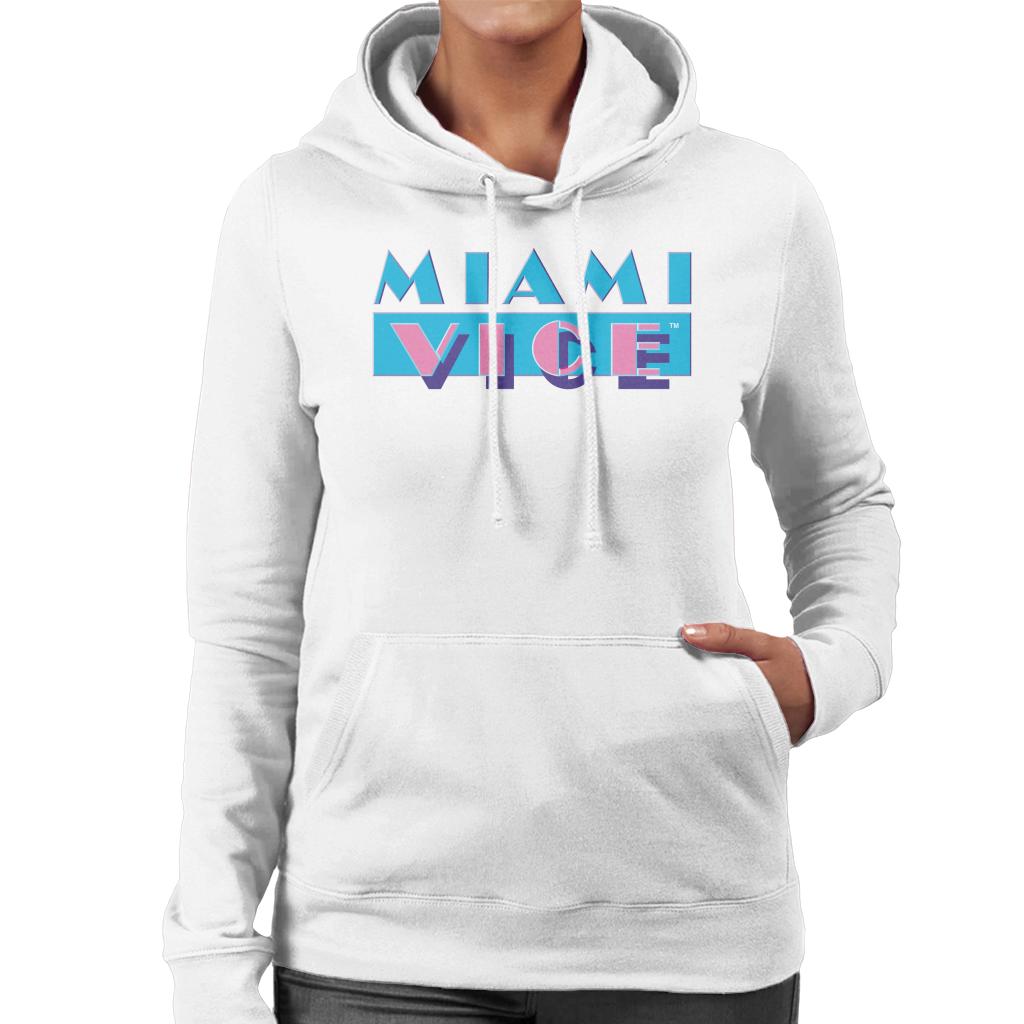 Miami Vice Classic Logo Women's Hooded Sweatshirt-ALL + EVERY