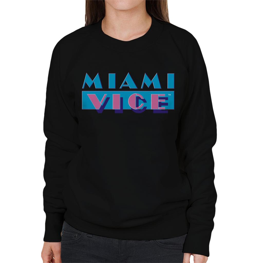 Miami Vice Classic Logo Women's Sweatshirt-ALL + EVERY