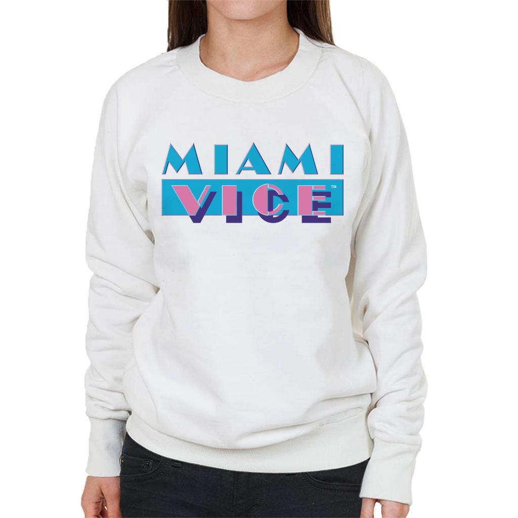 Miami Vice Classic Logo Women's Sweatshirt-ALL + EVERY