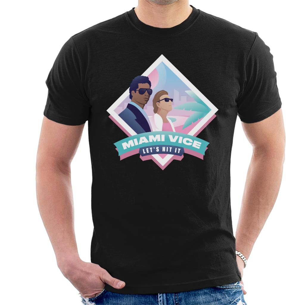 Miami Vice Lets Hit It Men's T-Shirt-ALL + EVERY