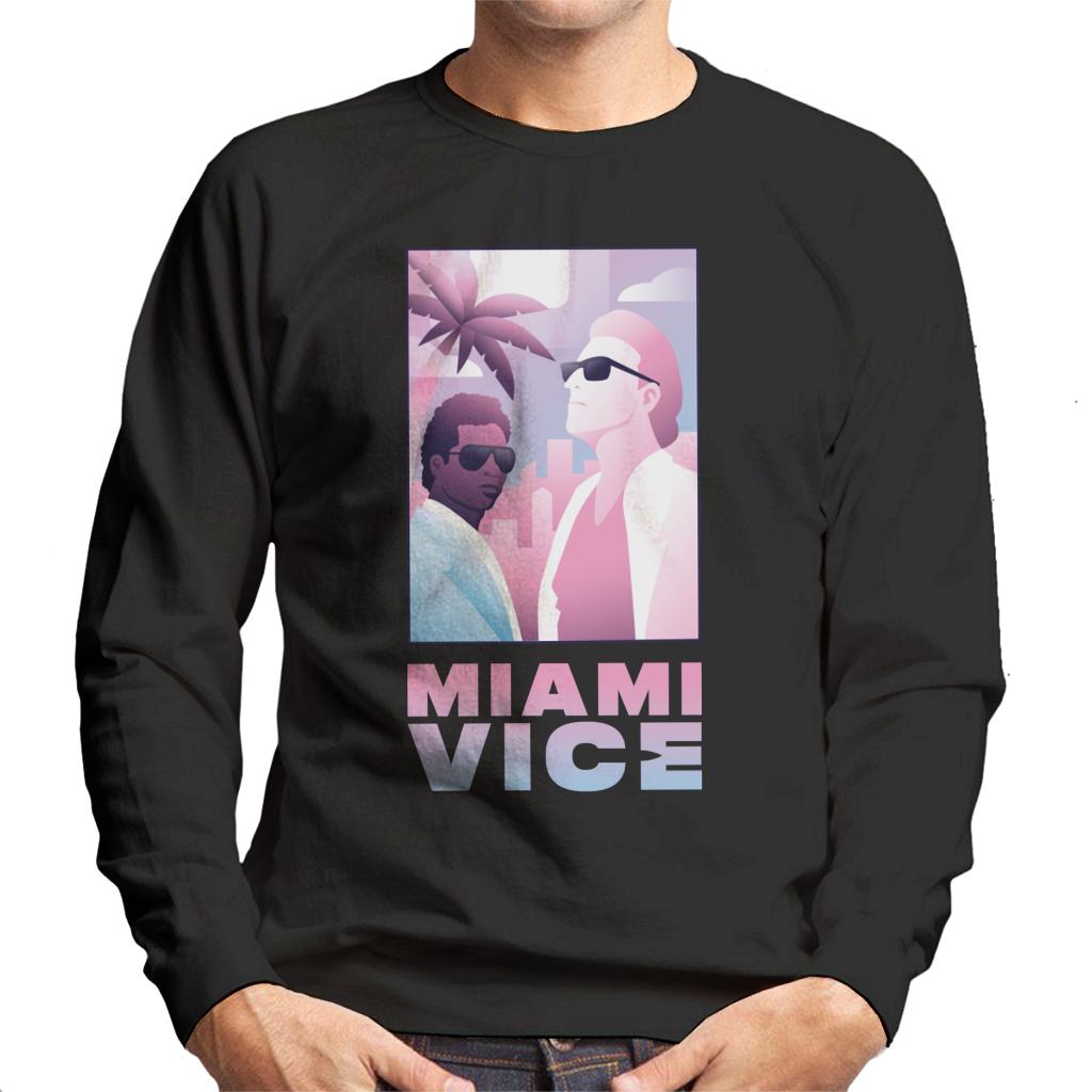 Miami Vice Sonny And Rico Airbrush Inspired Men's Sweatshirt-ALL + EVERY