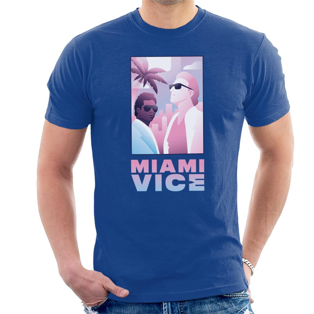 Miami Vice Sonny And Rico Airbrush Inspired Men's T-Shirt-ALL + EVERY