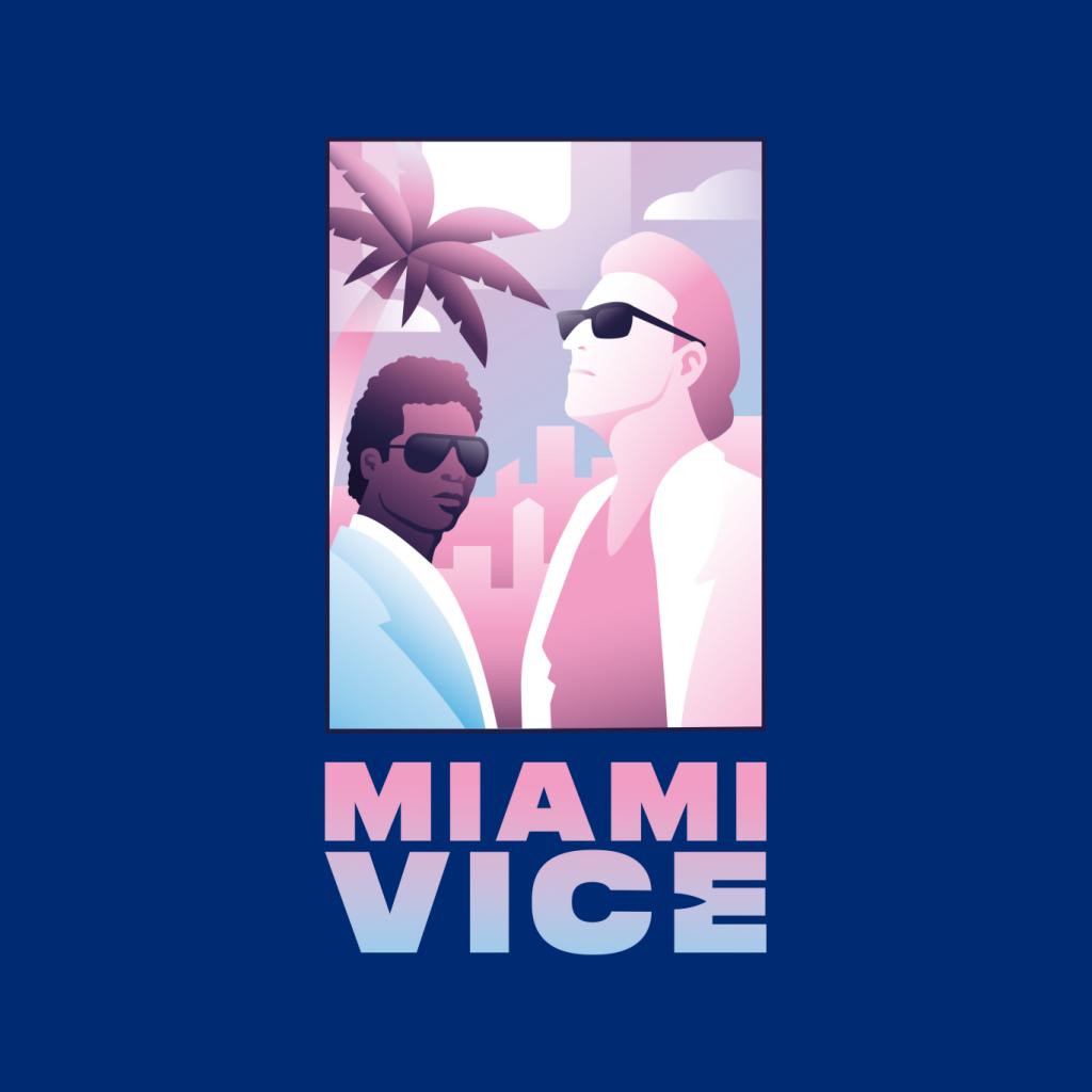 Miami Vice Sonny And Rico Airbrush Inspired Men's T-Shirt-ALL + EVERY