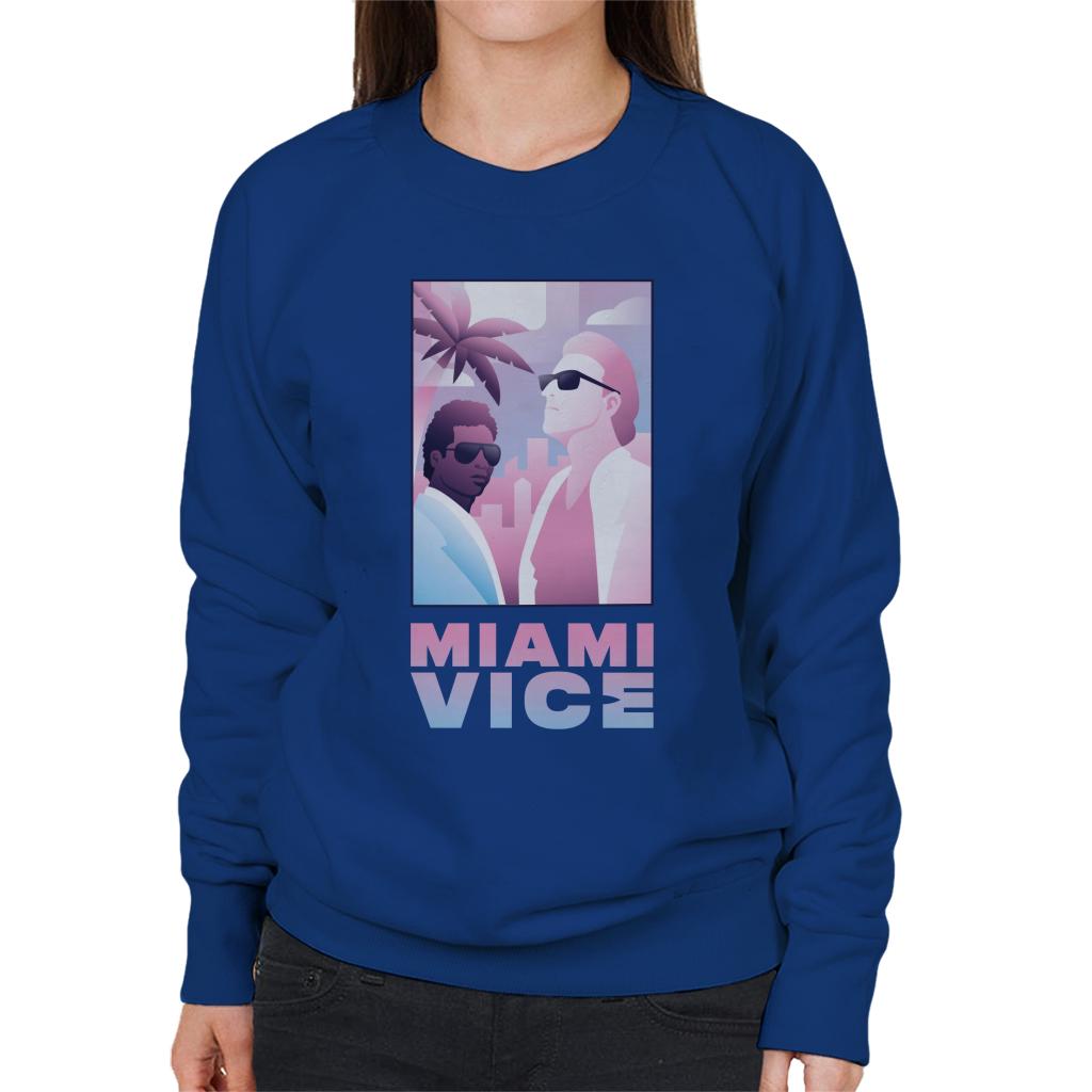 Miami Vice Sonny And Rico Airbrush Inspired Women's Sweatshirt-ALL + EVERY