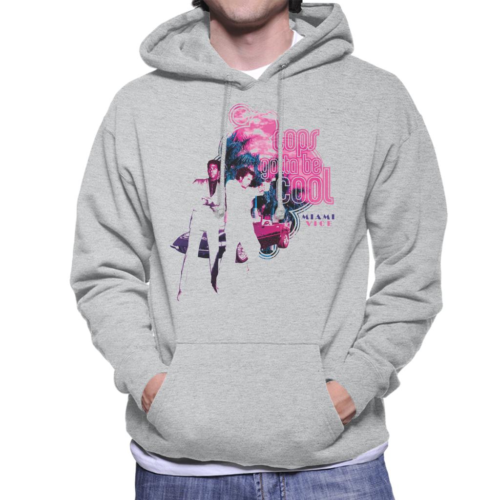 Miami Vice Cops Gotta Be Cool Men's Hooded Sweatshirt-ALL + EVERY