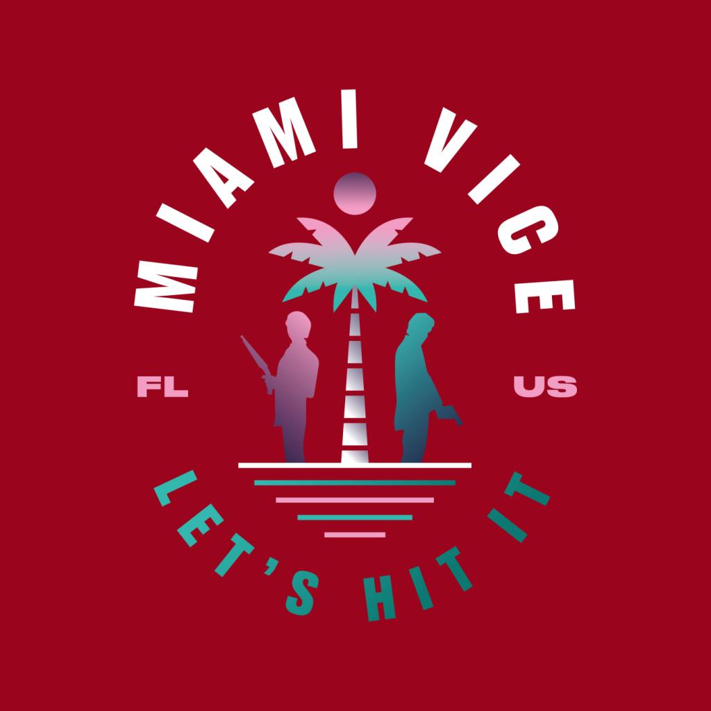 Miami Vice FL US Lets Hit It Men's T-Shirt-ALL + EVERY