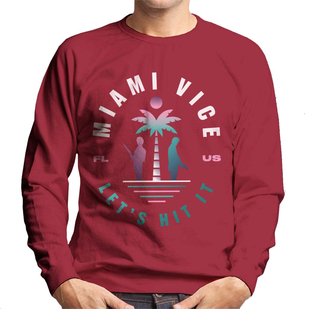 Miami Vice FL US Lets Hit It Men's Sweatshirt-ALL + EVERY